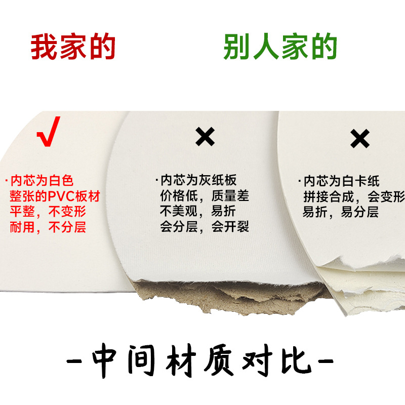 空白小扇子大漆宣纸扇漂漆扇diy扇面古风书法扇袖珍迷你小团扇详情3