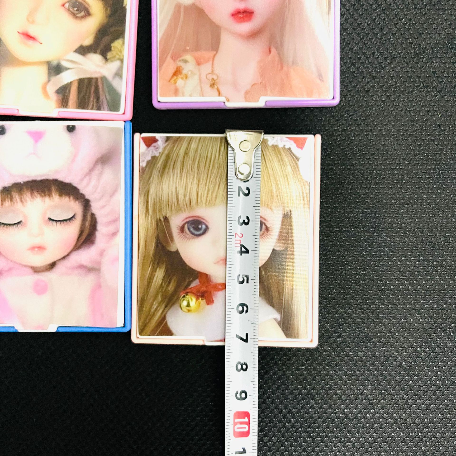 【 Zone 3-13 】210 blinking glasses 120 yuan per box 1200 yuan per case 210 blinking glasses square folding small mirror 3D doll mirror Blinking glasses Portable makeup small mirror 1 yuan pic 2