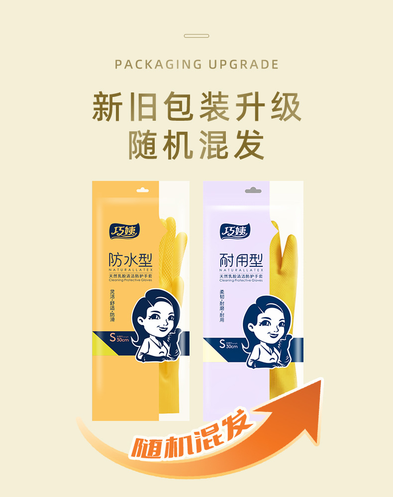 加厚牛筋橡胶手套塑乳胶耐磨洗碗家务劳保洗衣服洗车胶皮防水厨房详情1