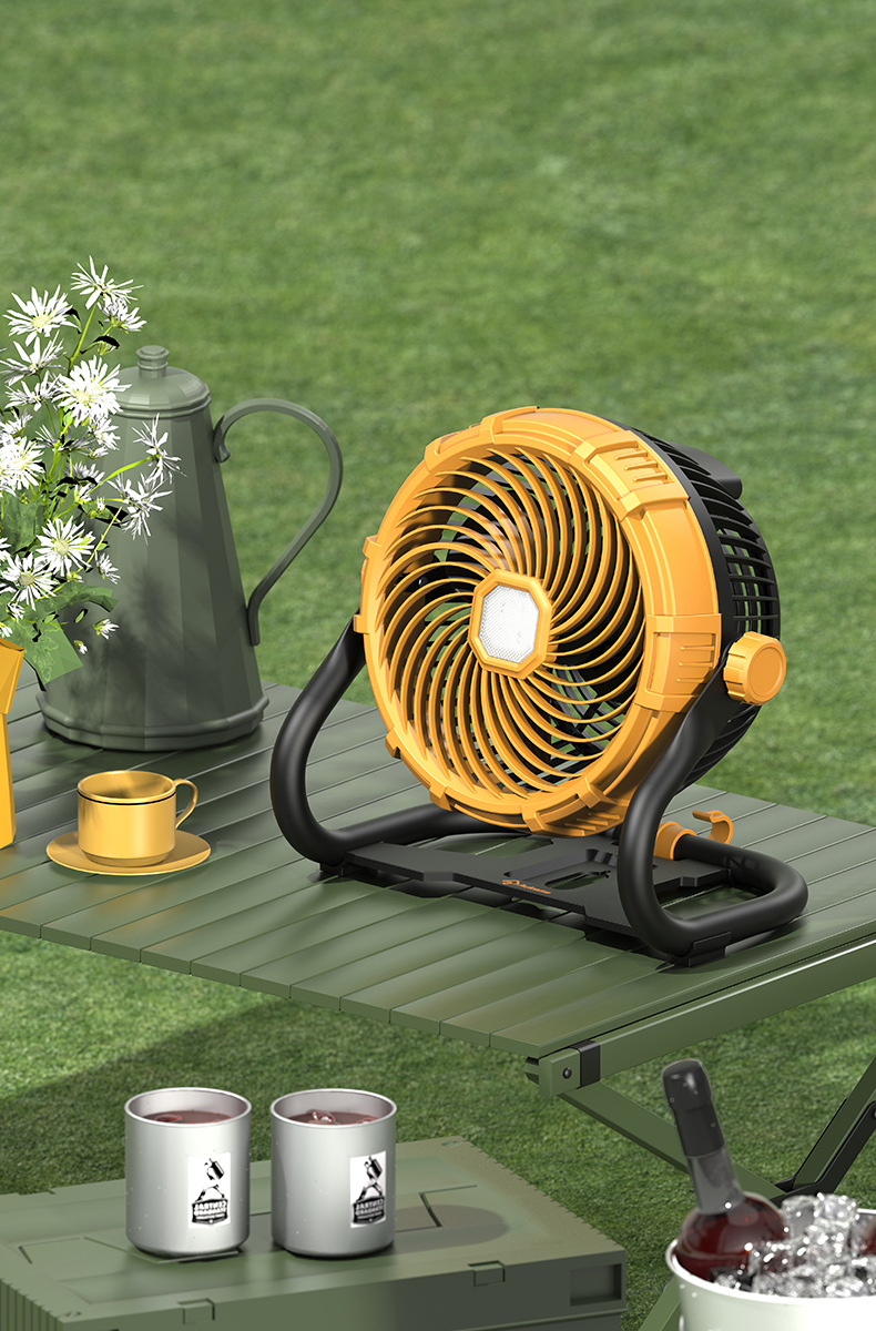 新品跨境野营风扇便携式烧烤户外露营风扇详情15
