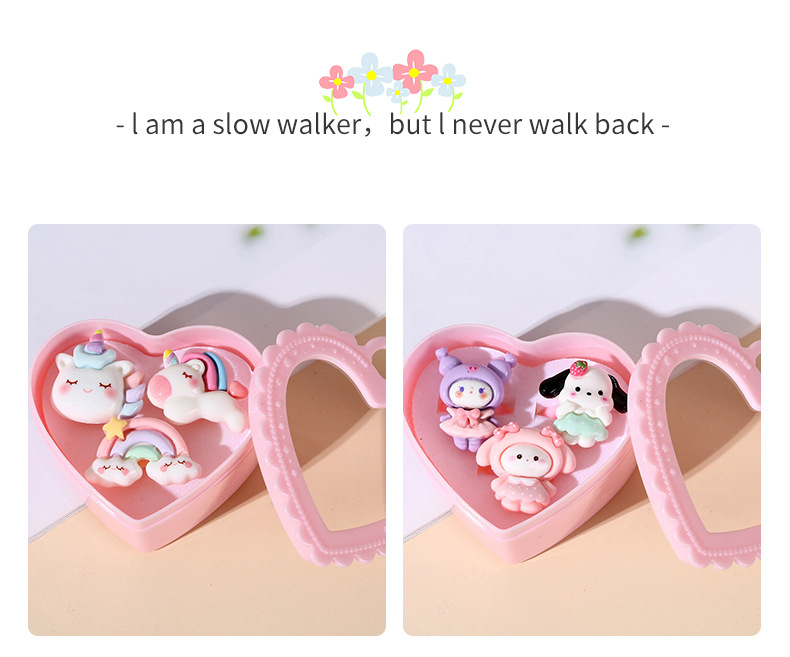 新品儿童戒指美人鱼造型一盒女童手饰套装小女孩装扮玩具戒指详情5