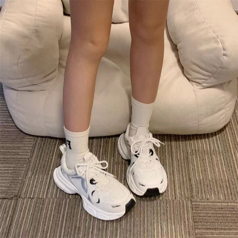 轻便运动跑步鞋女2025春季新款网面校园风阿甘老爹鞋百搭休闲潮鞋详情10