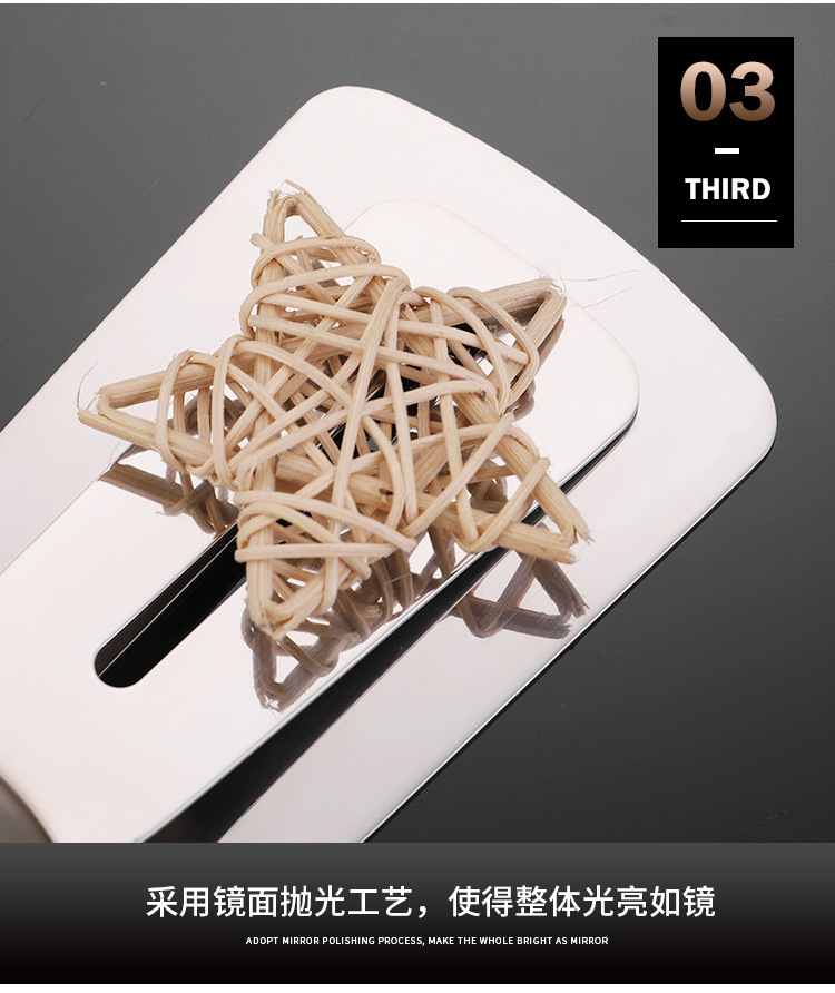 304 stainless steel food tongs, steak tongs, food barbecue tongs, kitchen bread tongs, hand-held pancake spatulas, thickened pic 10