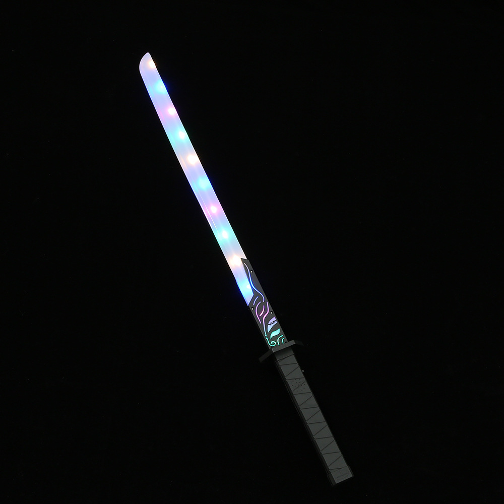 武士发光刀剑闪光棒七彩闪光战斗音效激光剑夜市地摊玩具批发详情3