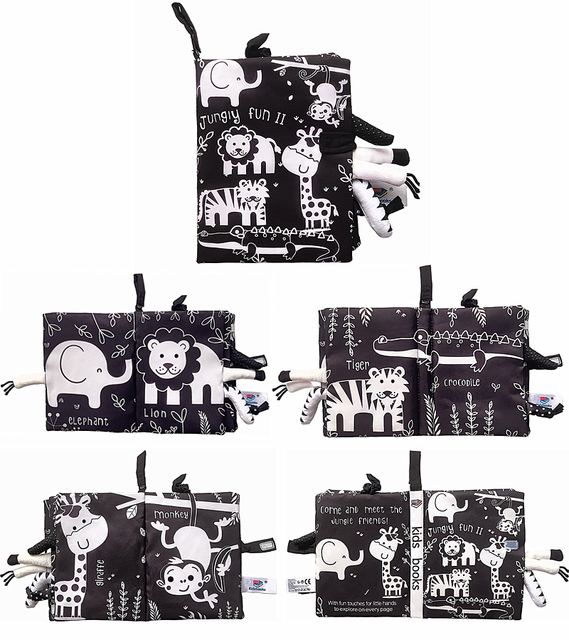 kidsbooks婴儿立体尾巴布书宝宝撕不烂安静布書动物尾巴布书厂家详情12