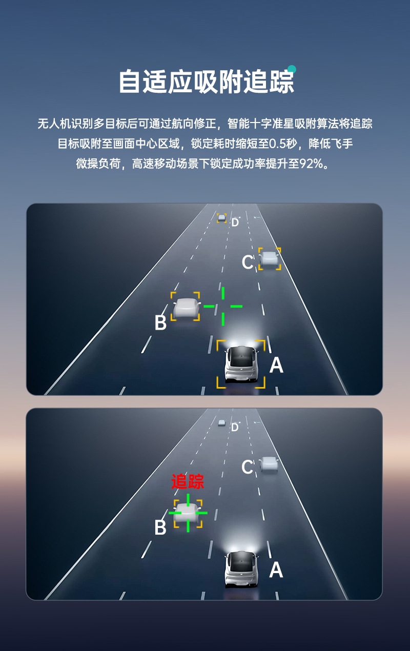 AI制导模自动侦测秒锁打击FPV竞速无人机智能双目模组详情7