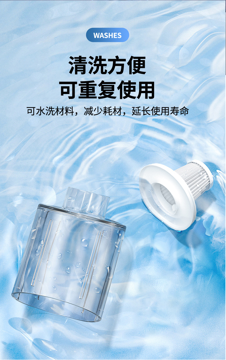 【定制】无线充电吸尘器便携式手持车载用强劲吸力大功率汽车无刷详情15