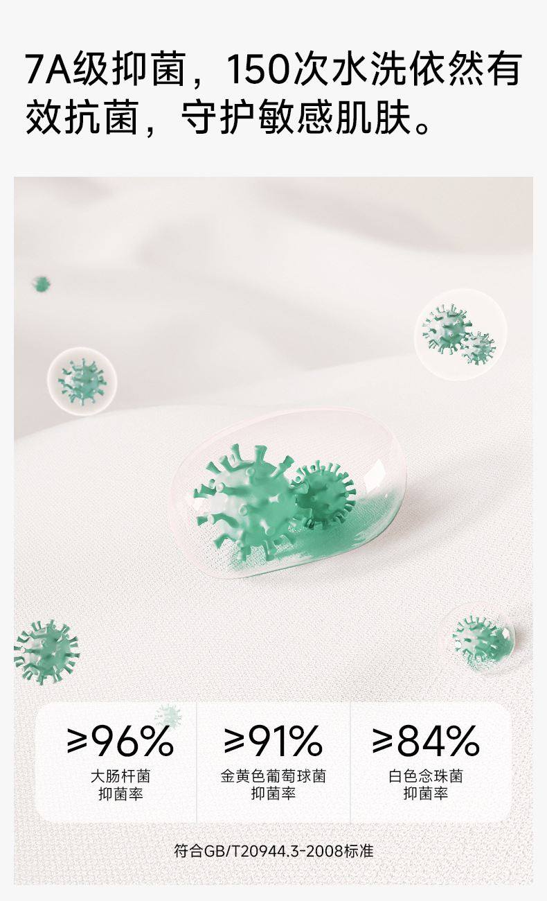 【 Antibacterial Xinjiang Cotton 】 Class a stretch cotton spring and Summer short-sleeved pajamas for women, pure cotton thin casual home wear pic 6