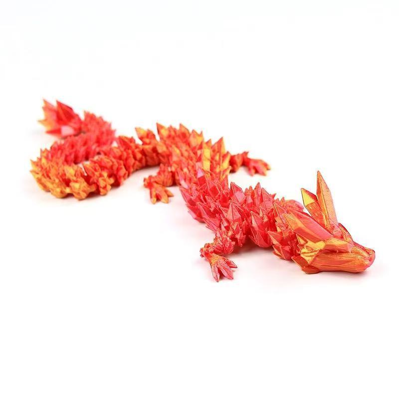 爆款3D打印宝石龙摆件水晶龙大号龙蛋套装关节龙玩具手办批发创意详情17