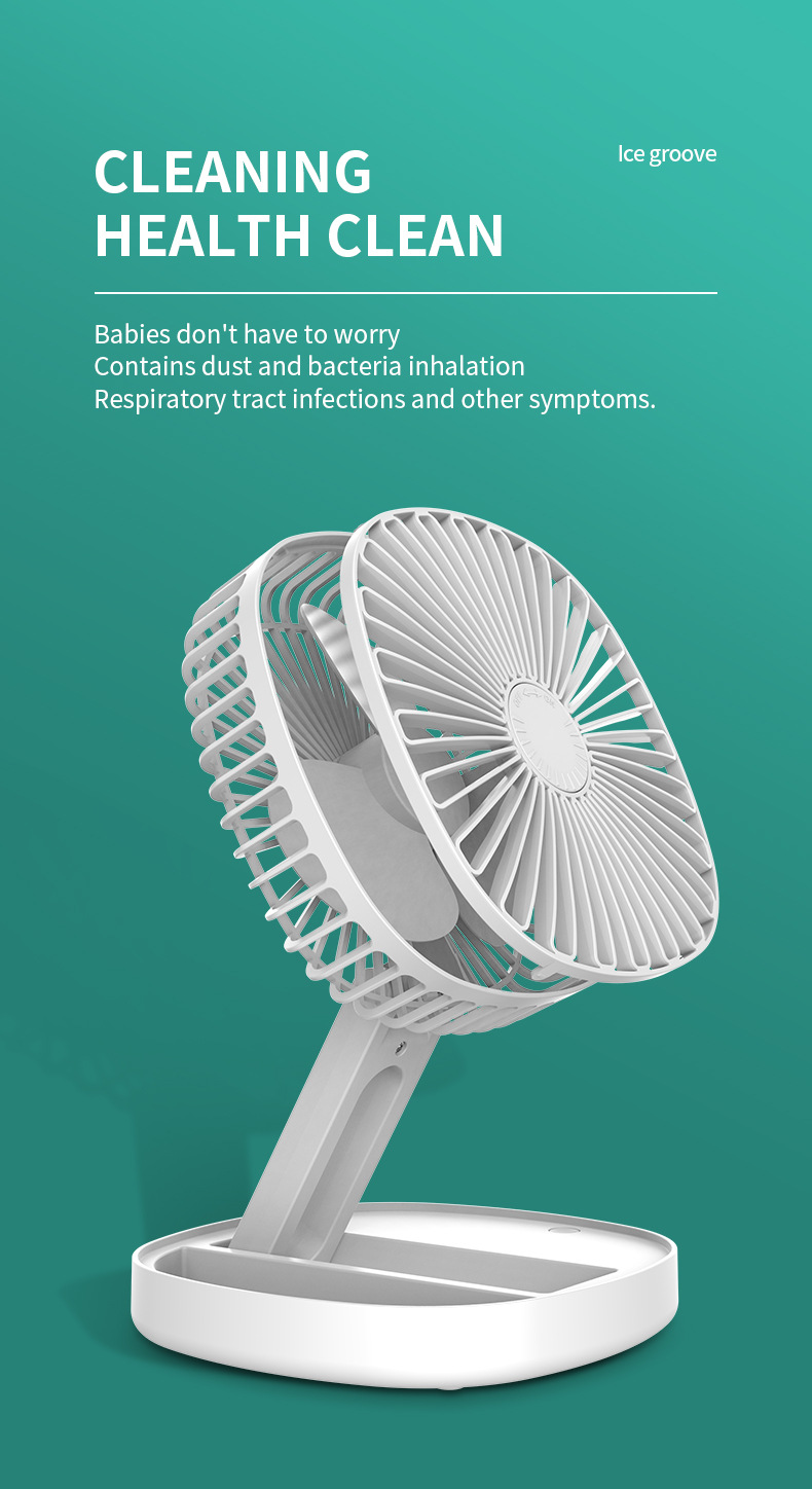 Folding Fan складной вентилятор на третьей скорости, аэродинамический стол на открытом воздухе летом охлаждается ароматический заменитель M141 pic 13