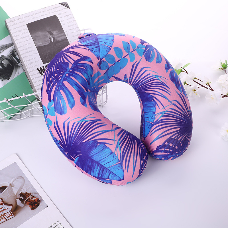 Plain checkered striped U-shaped pillow for men and women, super soft neck support pillow for outdoor travel, slow rebound memory pillow, direct supply from the manufacturer pic 5