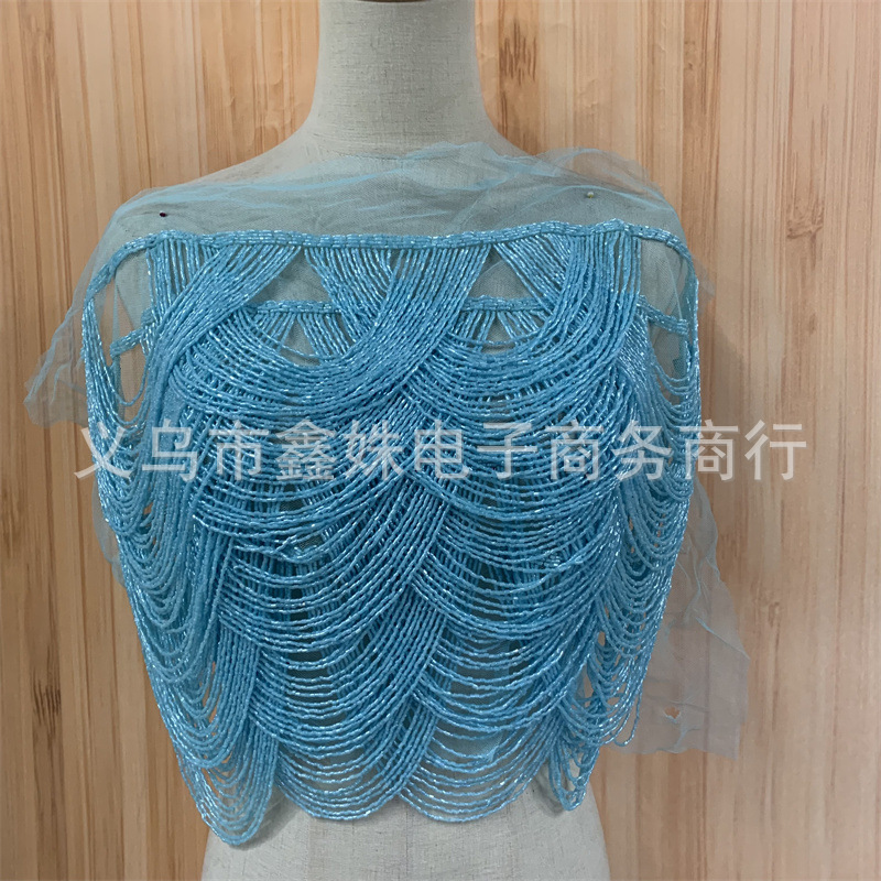 New tassel clothing, wedding dresses and evening gowns, handcrafted tassel applique garments pic 6