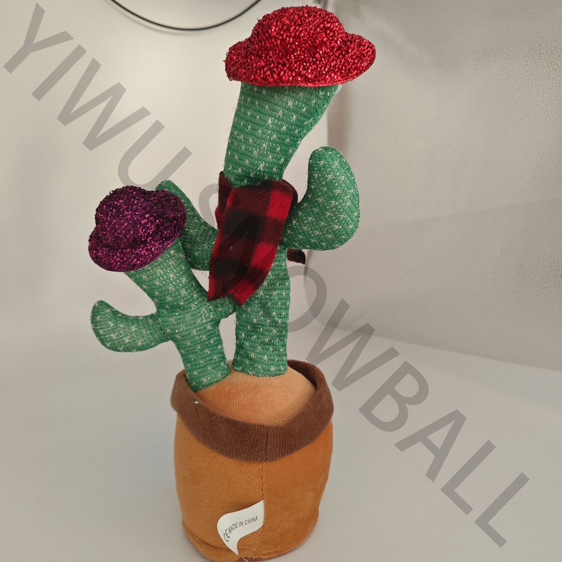 2025创意搞怪电动跳舞母子双头仙人掌抖音同款网红会唱歌的仙人掌详情10