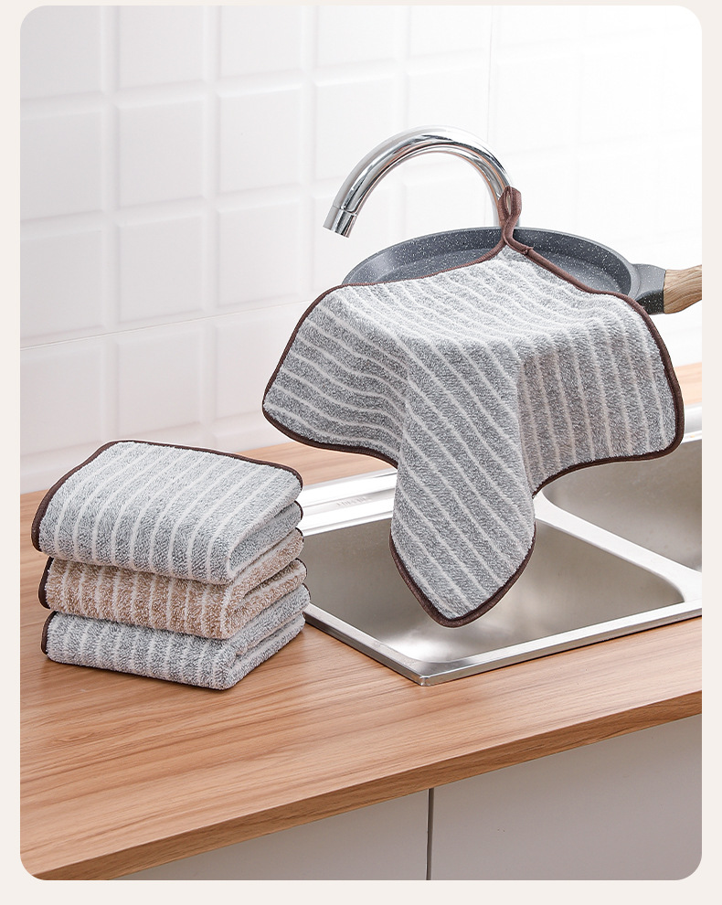 抹布厨房专用洗碗布家用不沾油不掉毛擦桌子加厚吸水清洁毛巾保洁详情20