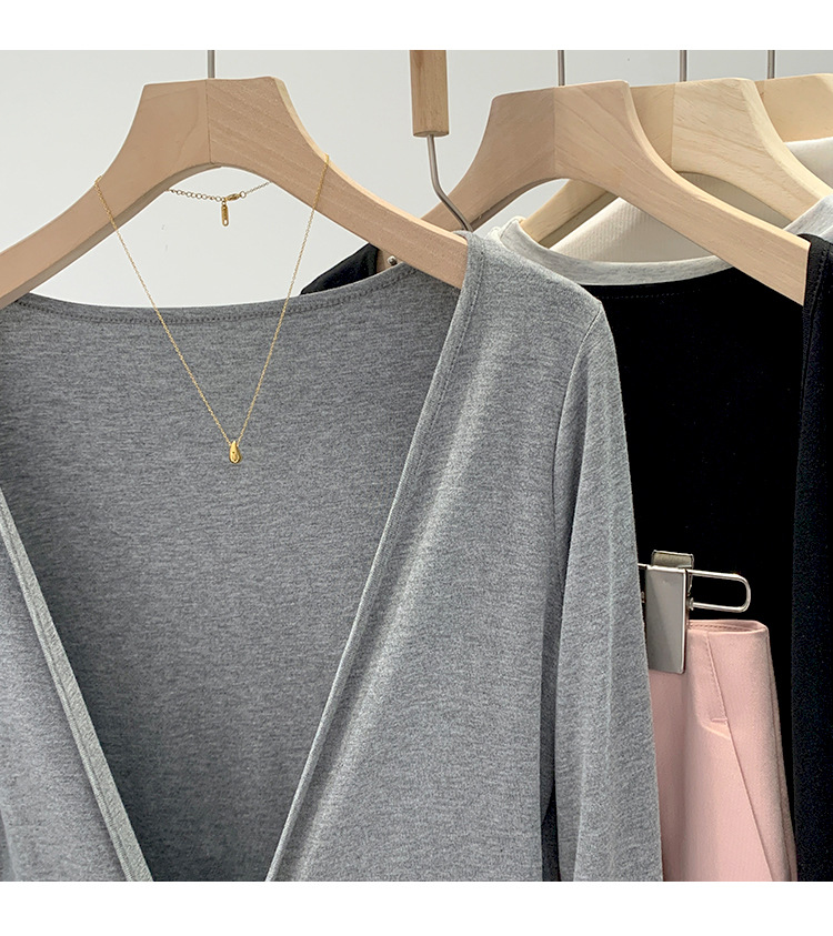 温柔风韩版灰色针织开衫女春秋季宽松休闲防晒打底衫外套长袖上衣详情12