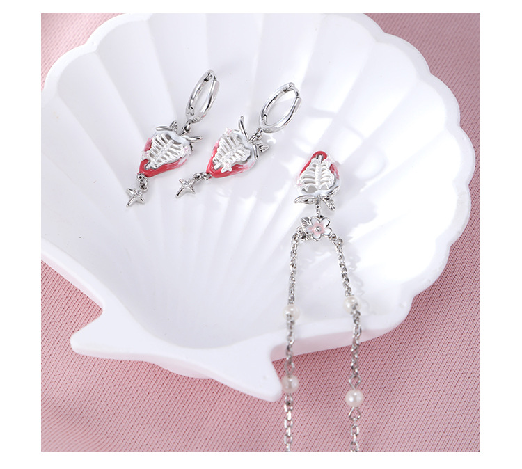 Серёжки из серии сладких ягод, молодые девушки с уникальной, сладкой, классной, оригинальной конструкцией 925 серебряных ушных ушных ушков pic 14