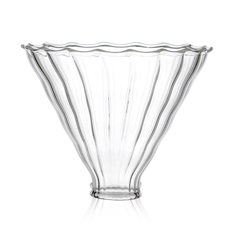 Coffee filter, high borosilicate glass V60 coffee filter cup, coffee funnel for large volume, discount available, logo printed pic 2