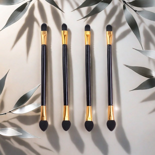 多功能眼影刷眼影棒乳胶棉双头迷你便携甲刷一次性化妆刷美妆工具详情5