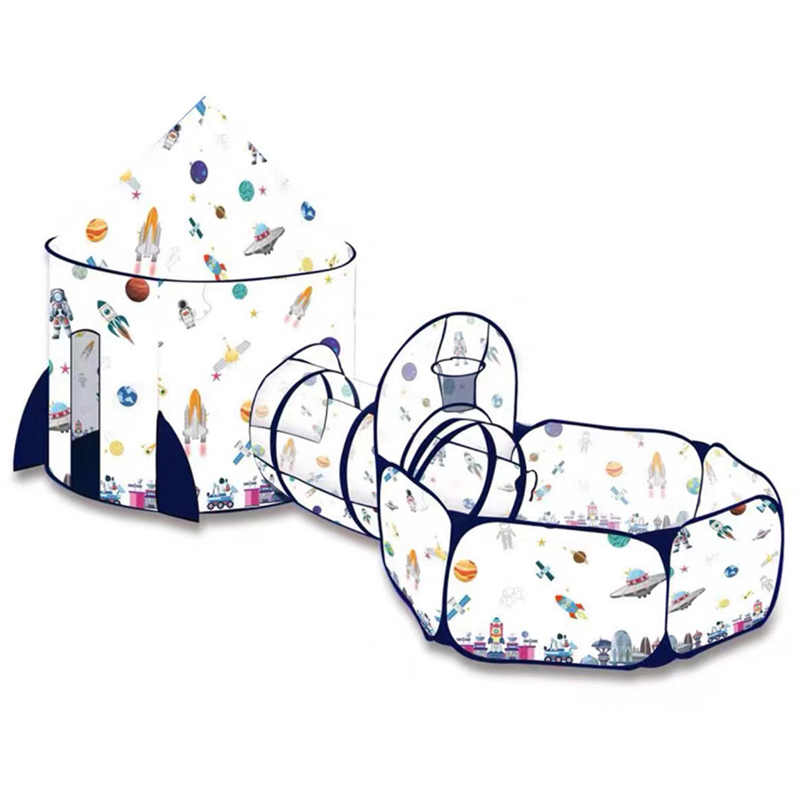 儿童帐篷三合一游戏屋折叠室内外爬行隧道可投篮海洋球池游戏屋详情5