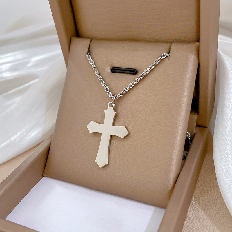 【通体钛钢】炉内真金电镀保色好冷淡项链女ins网红锁骨链配饰品详情36