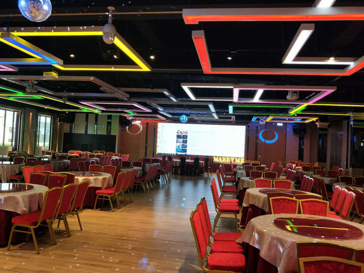 星辰酒店宴会椅餐厅创意背花造型聚餐餐馆宴会椅子家装客厅沙发椅详情10