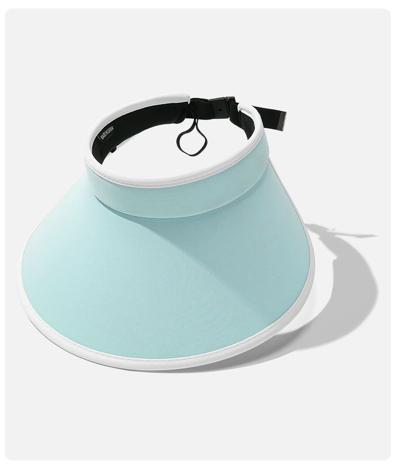 夏季新款防晒遮阳帽女士户外防紫外线UV空顶帽凉感强遮光详情7