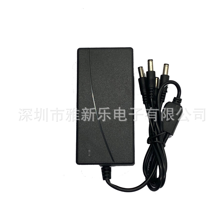 12V5A one-to-four power adapter LED light strip security monitoring power supply, one-to-four monitoring camera 60W pic 5
