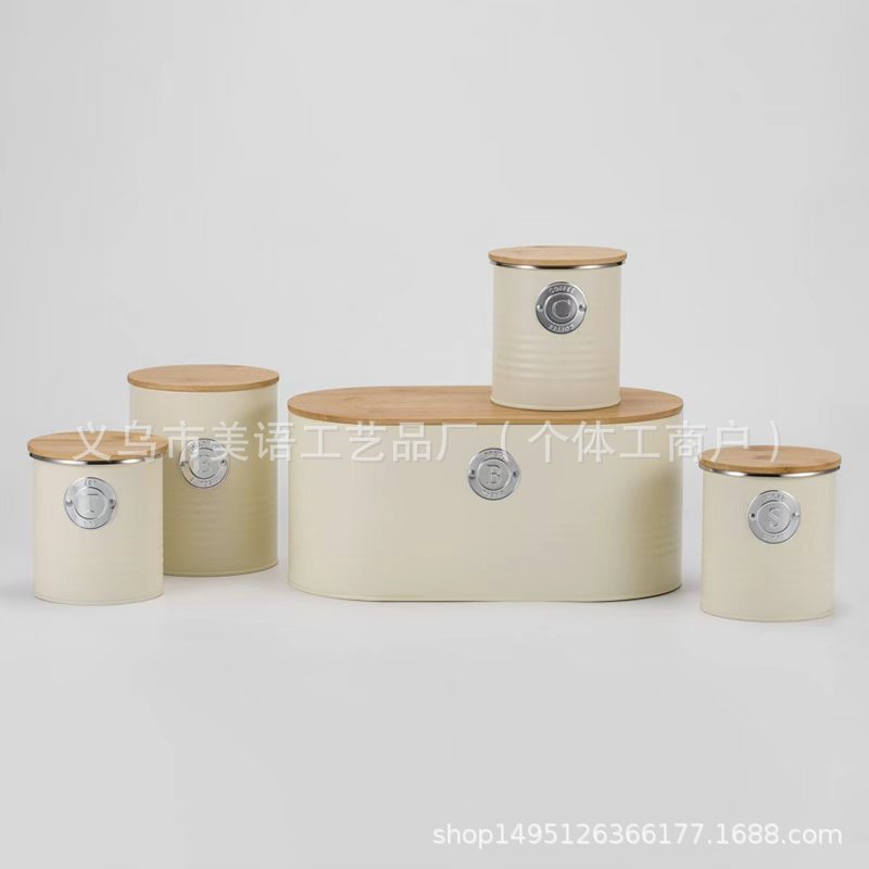 创意简约密封陶瓷罐黑白防潮储物罐咖啡罐茶叶罐糖罐食品级密封罐详情2