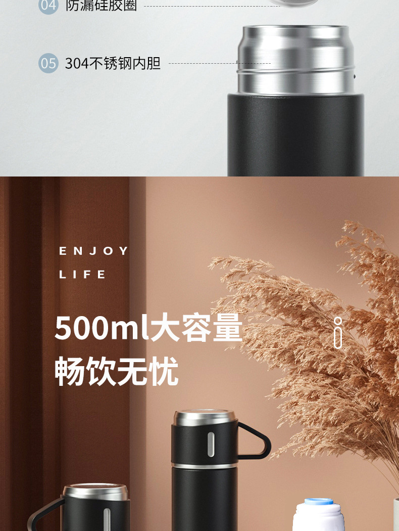 创意礼品保温杯商务公司广告礼盒套装手提便携不锈钢保温泡茶详情11