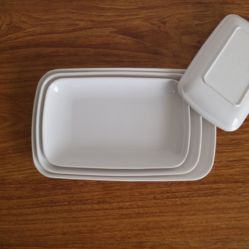 White melamine thickened oval plates, den-shaped plates, barbecue plates, stir-frying plates, snack plates, roast meat plates, in stock, factory wholesale pic 16