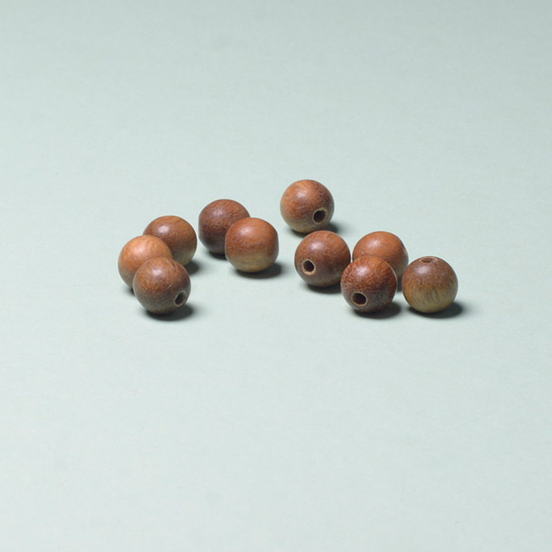 手工 散珠DIY十八籽6-8mm阿根廷绿檀圆珠木质佛珠饰品配饰散珠批详情5