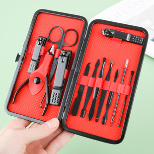 7-piece nail clipper set in leather box, beauty and nail care tools, printable gift nail clipper set pic 8