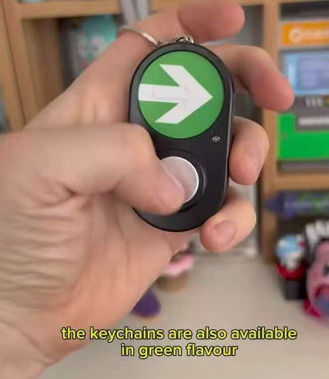 Cross-border manufacturer Australian sidewalk traffic light button keychain sound accessory creative gift Commemorative gift pic 7