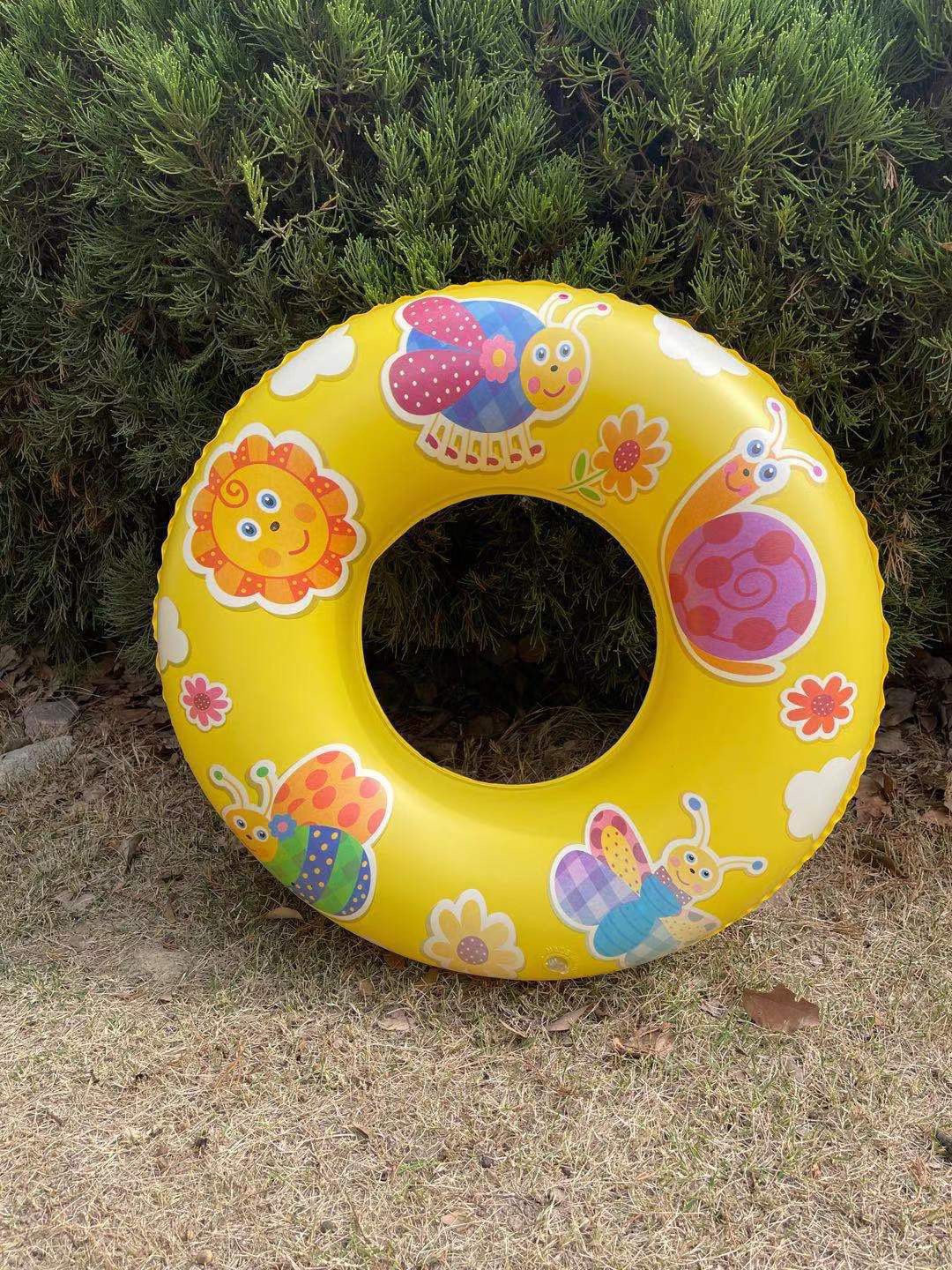 厂家直供新款海豚PVC泳圈蜜蜂救生圈儿童腋下圈充气卡通玩具批发详情9