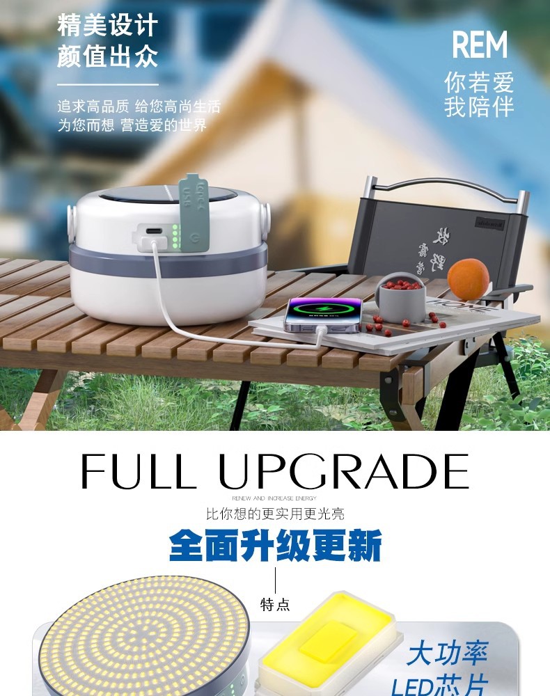 露营灯太阳能野营照明应急灯停电户外灯超长续航帐篷充电挂灯跨境详情11