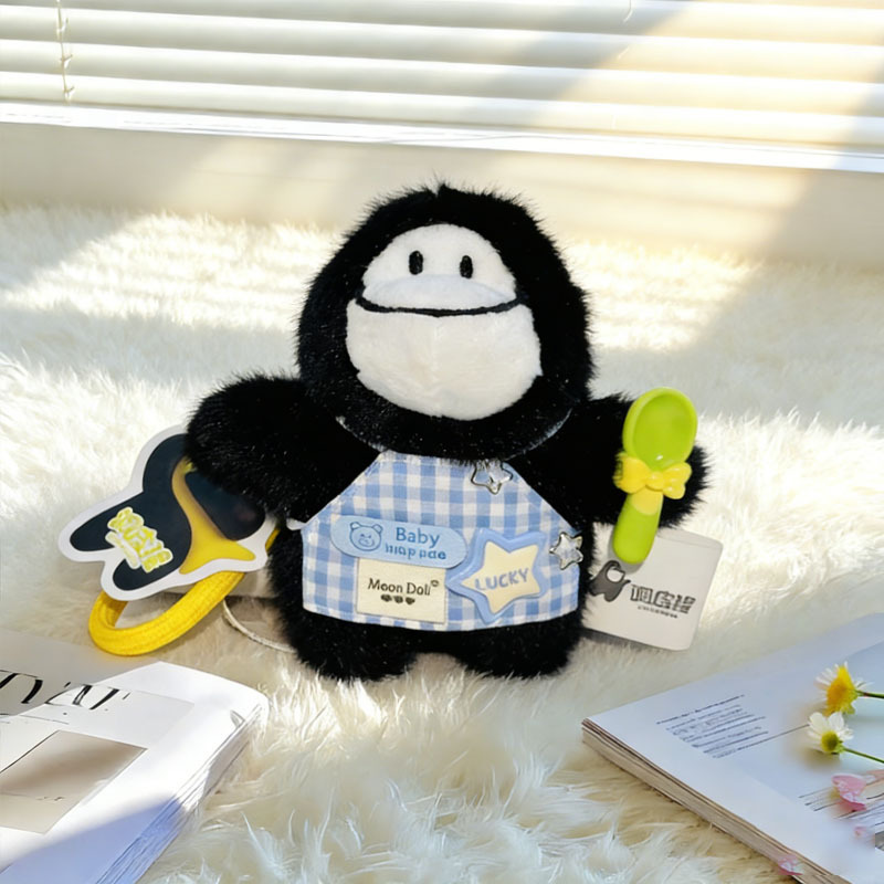 创意解压毛绒挂件包包钥匙扣调皮猩娃娃机公仔可爱搞怪娃娃系列挂详情5