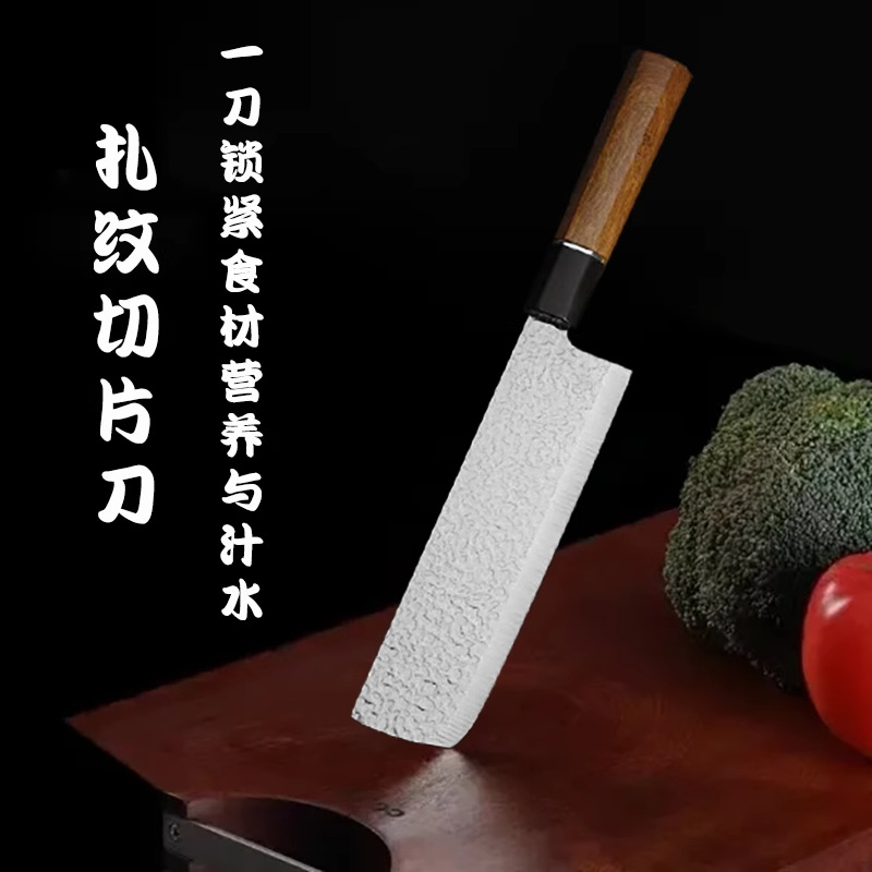 锻打日式锤纹刀手工锻打寿司料理厨刀厨房中性厨师专用刀菜刀锋利详情4