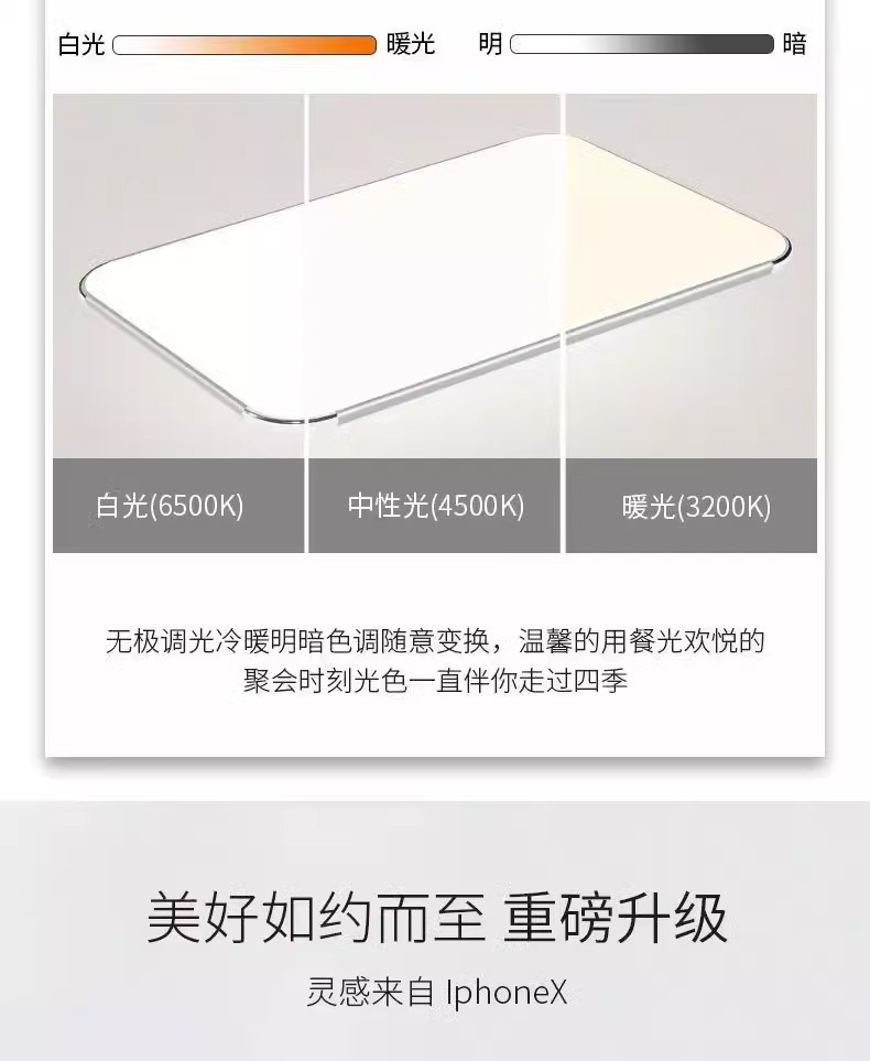 Ultra-thin LED modern, simple and elegant living room lights, bedroom rectangular hall, set meal dining room ceiling lights pic 4