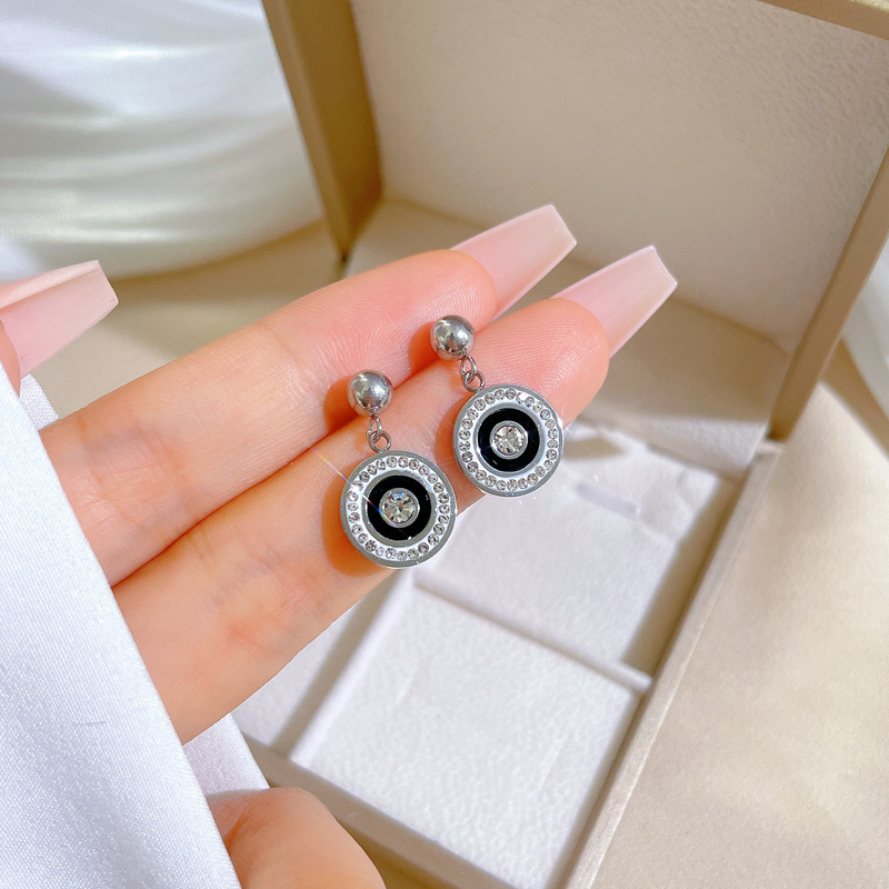 【通体钛钢】贝母幸运草极简风耳钉冷淡男女耳环个性气质宴会耳饰详情39