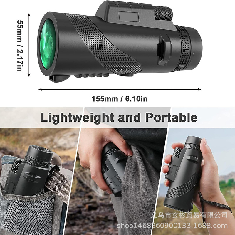 Source factory 10x42 and other mobile phone binoculars 40X60 high-power high-definition outdoor low-light night vision monocular binoculars pic 7
