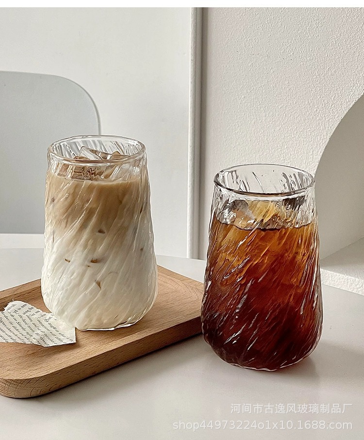 Cross-borosilicate taza de café de alta seguridad de embalaje hogar alto nivel de apariencia resistente a altas temperaturas hielo americano latte taza de agua pic 10