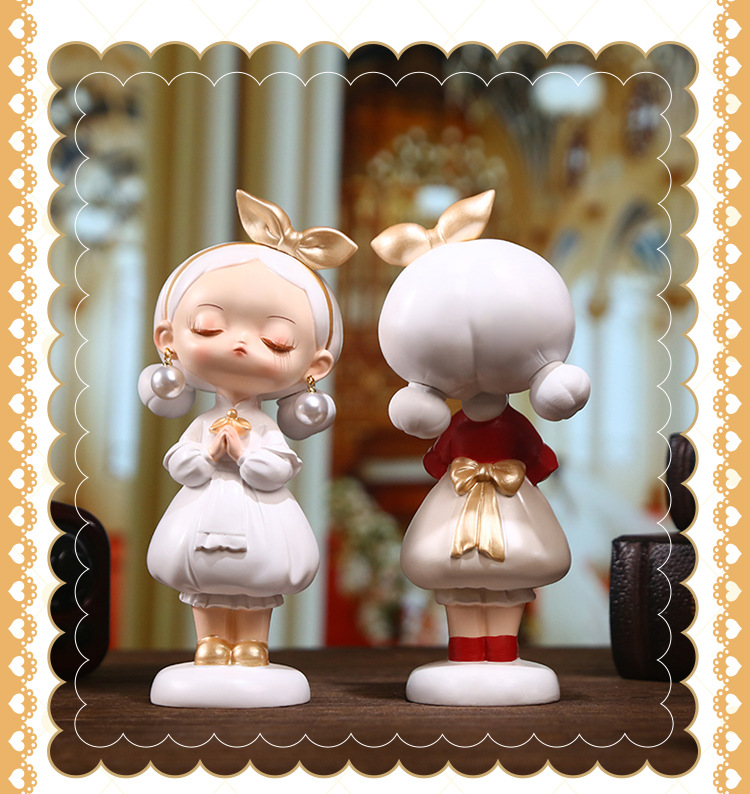 Pearl Girl Muguang Decorative items, Nordic style creative home living room and bedroom decorative items, cartoon cute decorative items pic 10