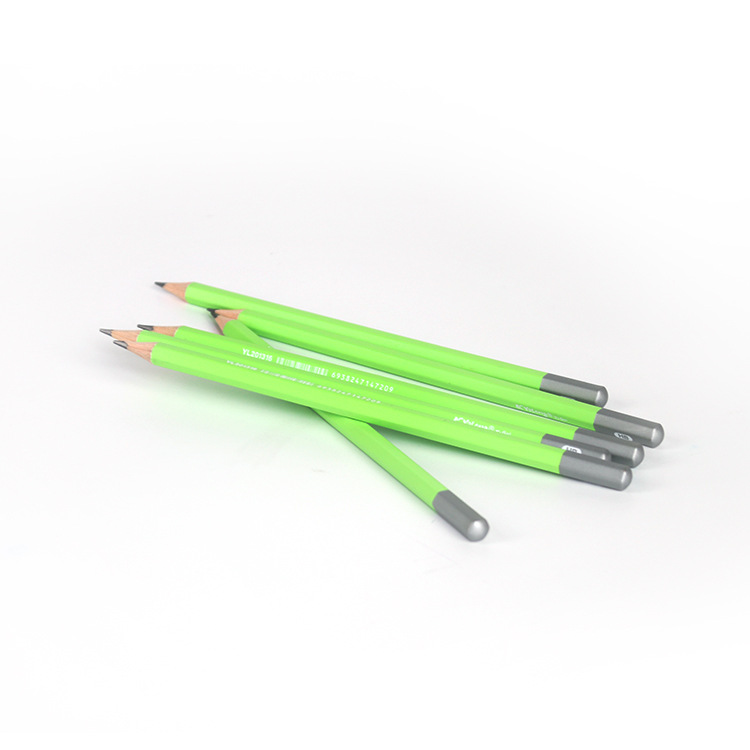 Yalong Foreign Trade specializes in providing wooden hexagonal design HB pencils, painted sharpened student pencils pic 10