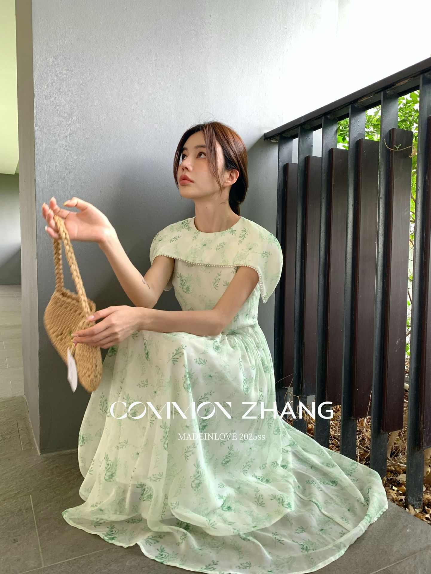 CZ ZHANG Summer French socialite beadwork round-neck shawl Floral sleeveless Texture dress A26812 pic 19