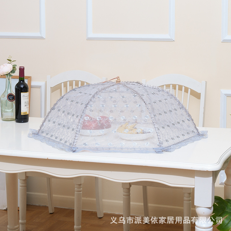 义乌厂家轻奢大号折叠家用菜罩防苍蝇饭菜罩食物罩盖食物罩盖菜罩详情5