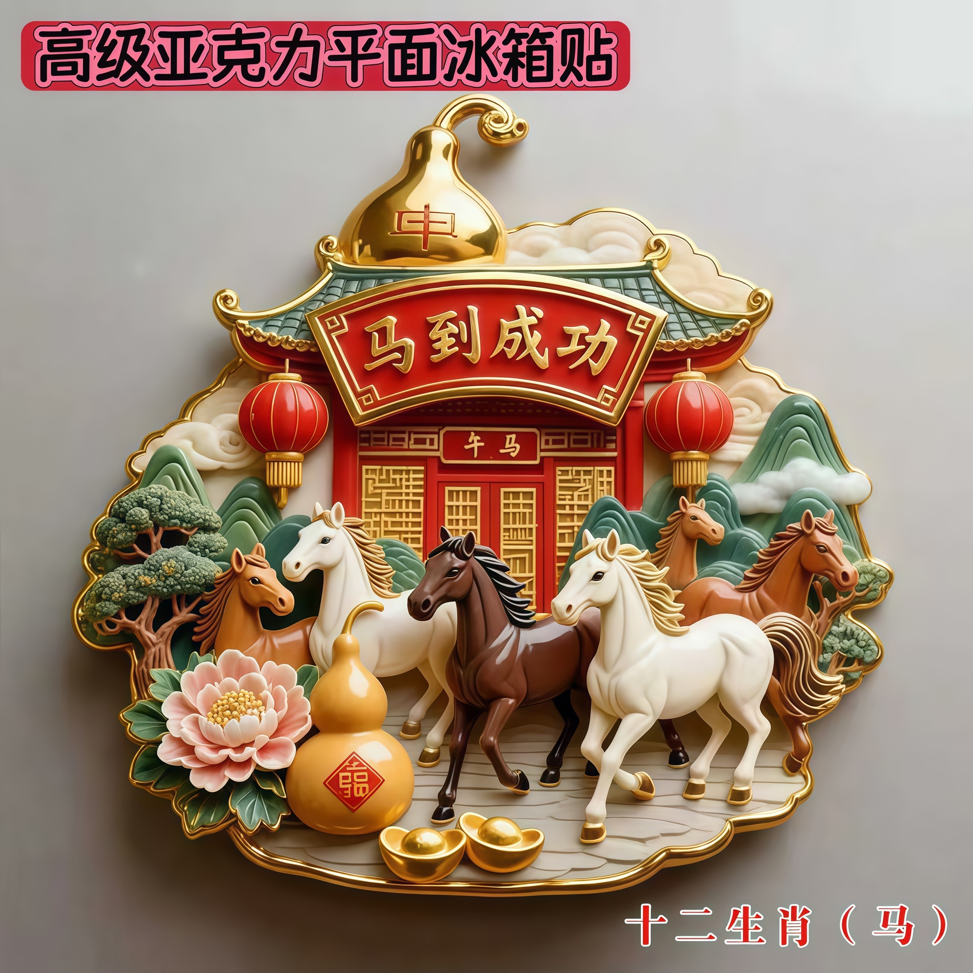 【 The Twelve Chinese Zodiac Signs 】 Fridge Magnets, cultural and creative flat fridge magnets, Chinese trend and Chinese style travel souvenirs pic 9