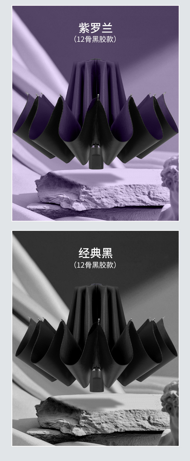 十二骨超大雨伞加厚加粗抗风大雨伞晴雨两用结实耐用可定制可批发详情11