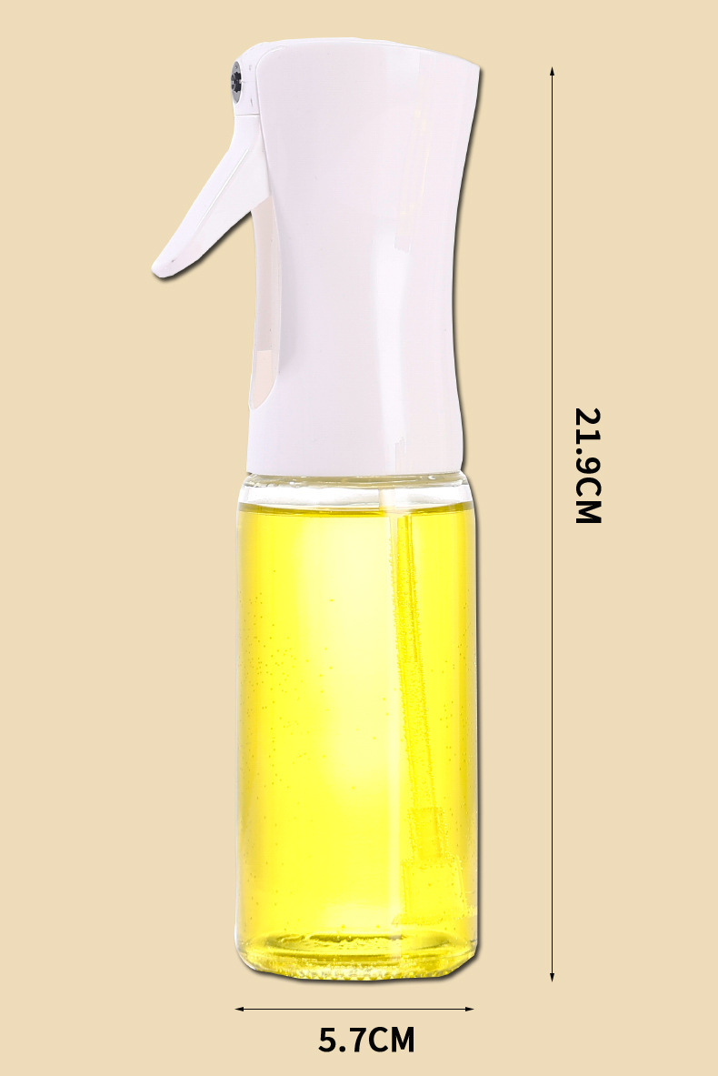 高颜值220ml不挂油玻璃油瓶透明按压式家用厨房控油壶细雾喷油壶详情9