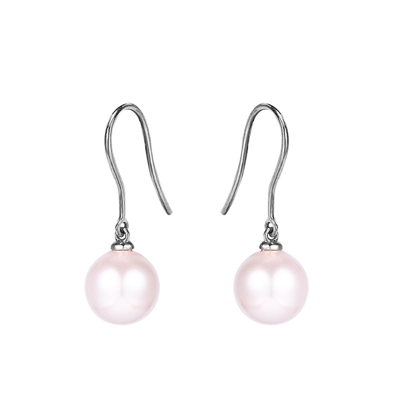 夏季欧美红色系女S925红玛瑙复古韩版耳饰纯银包金豆豆圆珠耳钉详情12