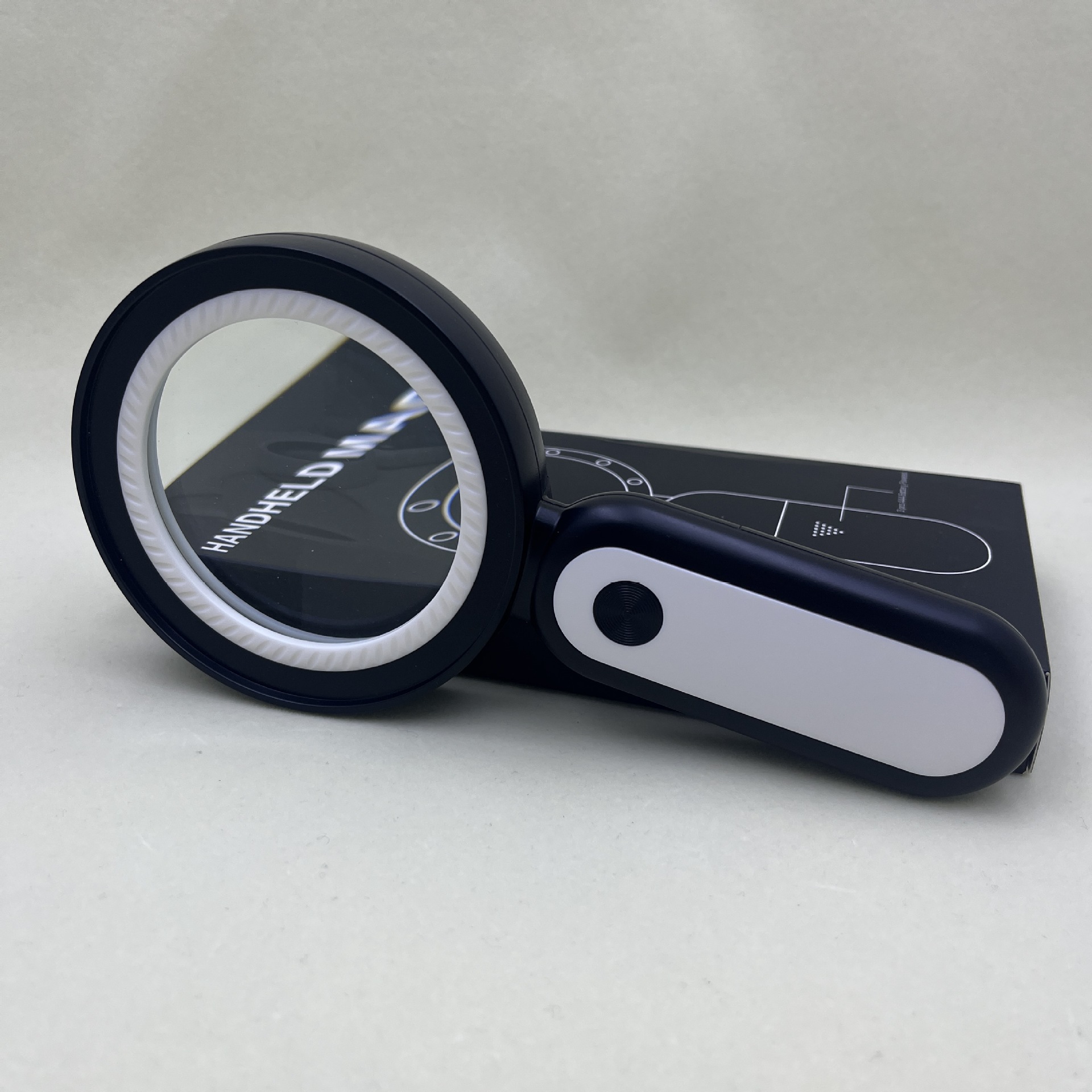 跨境新款手持式带21个LED灯3档调光高倍礼品古董邮票鉴宝放大镜详情3